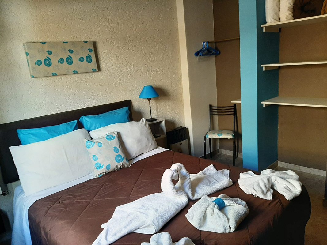 Dormitorio de una cabaña